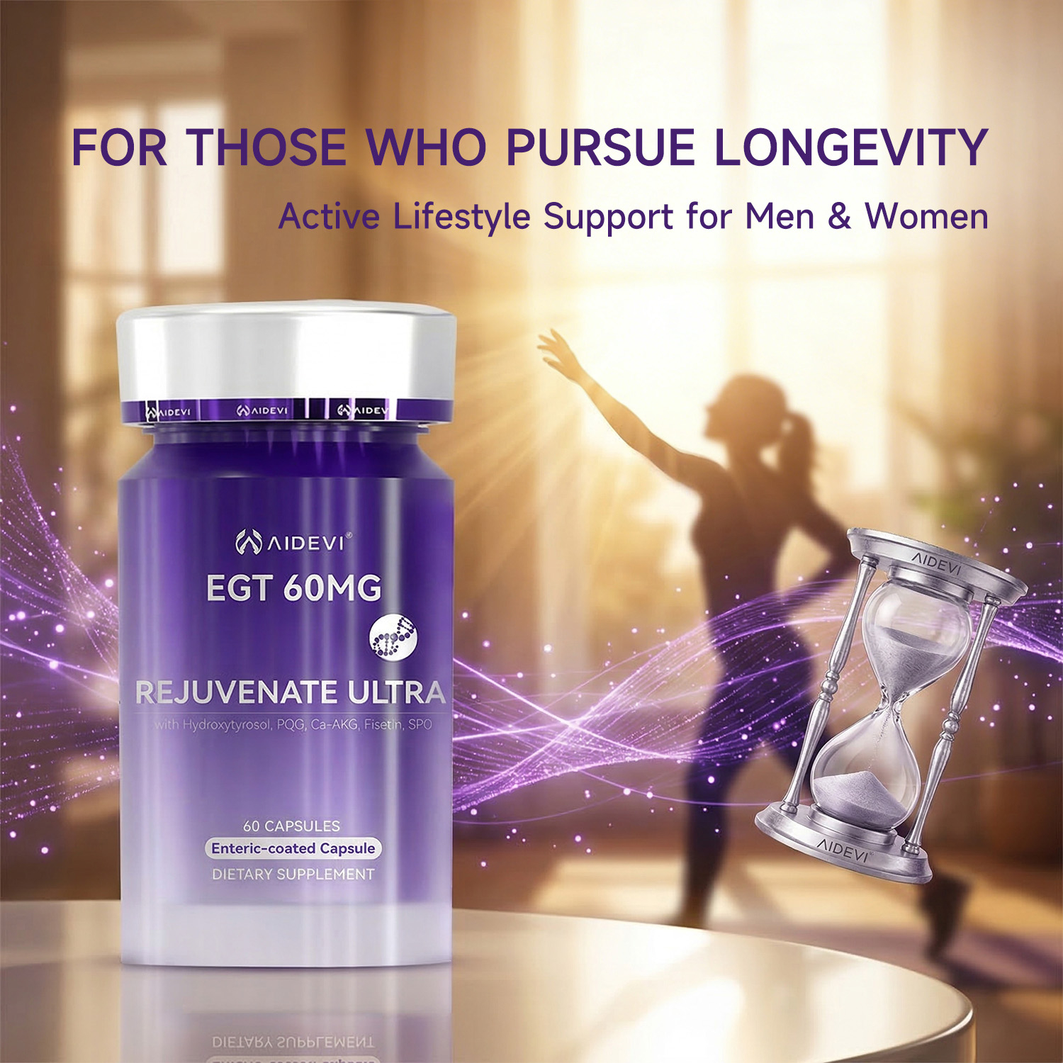 AIDEVI EGT 60MG Rejuvenate Ultra – Ergothioneine Anti-Aging Supplement